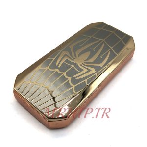 فندک الکتریکی شارژی مدل Jinlun المنتی طرح عنکبوت کد140057