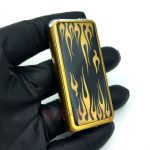 فندک گازی اتمی مدل لایتر طرح آتش کد12080