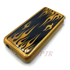 فندک گازی اتمی مدل لایتر طرح آتش کد12080