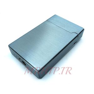 فندک گازی اتمی مدل لایتر طرح LOVE نقره ای کدA12083