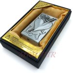 فندک گازی اتمی مدل لایتر طرح LOVE نقره ای کدA12083