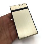 جاسیگاری فندک دار سیگار باریک بژ کد 210028