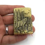 فندک گازی مدل گرگ طلایی کد 120210