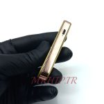 فندک الکتریکی شارژی مدل المنتی طرح سوهان طلایی کد140039