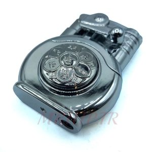 فندک گازی اتمی طرح تلفن قدیمی نقره ای کد 120186