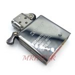 فندک بنزینی زورو رنگ نقره ای براق کد130036