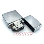 فندک بنزینی زورو رنگ نقره ای مات کد130037