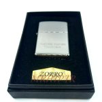 فندک بنزینی زورو رنگ نقره ای مات کد130037