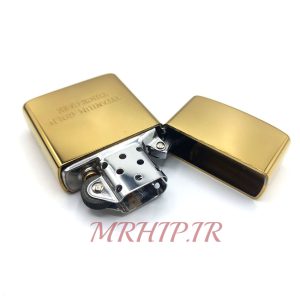 فندک بنزینی زورورنگ طلایی براق کد 130038