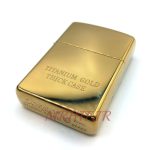 فندک بنزینی زورورنگ طلایی براق کد 130038