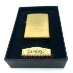 فندک بنزینی زورورنگ طلایی براق کد 130038