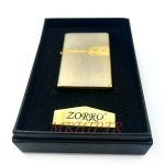 فندک بنزینی زورو رنگ مسی طلایی کد130040