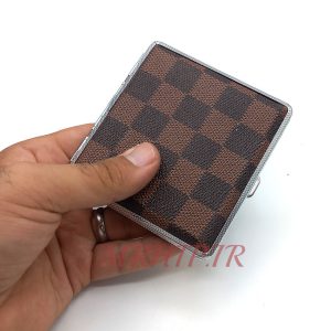 جاسیگاری چرم شطرنجی کد 210041