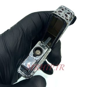فندک گازی اتمی طرح مینیاتوری نقره ای کدA120198
