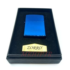 فندک بنزینی زورو رنگ آبی کد 130045