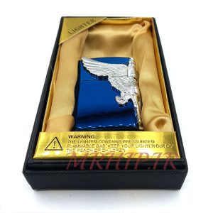 فندک گازی پاسارگاد آبی نقره ای کد a120202