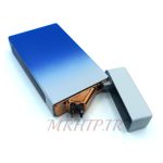 فندک الکتریکی شارژی مدل پلاسما دو رنگ آبی کد 140083