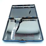 جاسیگاری استیل رنگ آبی طرح بافت کد 210047