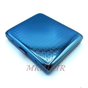 جاسیگاری استیل رنگ آبی طرح بافت کد 210047