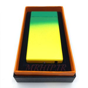 فندک الکتریکی شارژی مدل پلاسما دورنگ سبز کد 140085