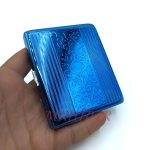 جاسیگاری استیل رنگ آبی طرحدار کد210050