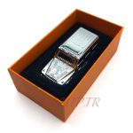 فندک الکتریکی شارژی مدل المنتی طرح پاترول نقره ای کد 110063