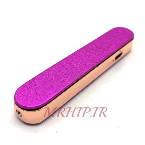 فندک الکتریکی شارژی مدل المنتی طرح سوهان صورتی کد140041