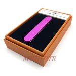 فندک الکتریکی شارژی مدل المنتی طرح سوهان صورتی کد140041