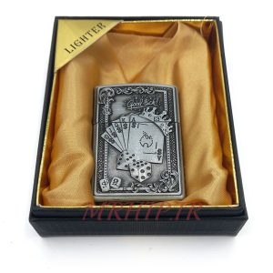 فندک گازی مدل پاستورنقره ای کد120167