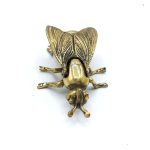 زیرسیگاری برنجی طرح مگس بال متحرک طول 18 کد 220030