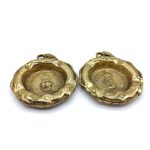 زیرسیگاری برنجی بیضی قطر16 کد 220032