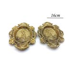 زیرسیگاری برنجی بیضی قطر16 کد 220032