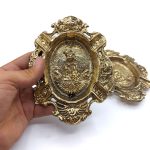 زیرسیگاری برنجی بیضی قطر16 کد 220032