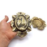 زیرسیگاری برنجی بیضی قطر16 کد 220032