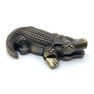 فندک گازی فانتزی مدل تمساح طلایی کد110076