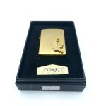 فندک بنزینی زورو مدل ببر رنگ طلایی کد L130046