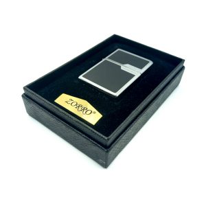 فندک بنزینی زورو رنگ مشکی نقره ای کد L130049