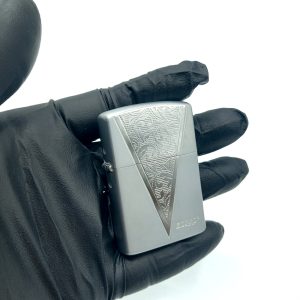 فندک بنزینی زورو مدل اسلیمی رنگ نقره ای کد L130053