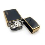 فندک بنزینی زورو مدل کوچک رنگ مشکی طلایی کد L130056