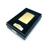 فندک بنزینی زورو مدل اسلیمی رنگ طلایی کد L130052