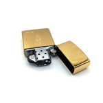 فندک بنزینی زورو مدل اسلیمی رنگ طلایی کد L130052