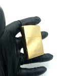 فندک بنزینی زورو مدل اسلیمی رنگ طلایی کد L130052