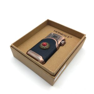 فندک بنزینی هانست مسی مشکی کد L130062