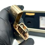 فندک بنزینی و گازی طلایی طرحدار کدL130086