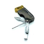 فندک گازی بائوفا مشکی طلایی کد L120345