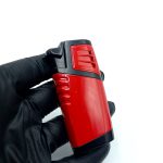 فندک گازی اتمی دوشعله هنسی قرمز رنگ طرح مارمولک کد L120350