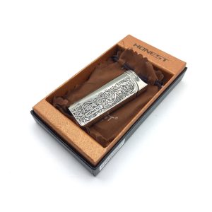 فندک گازی بغل زن هانست نقره ای کد L120365