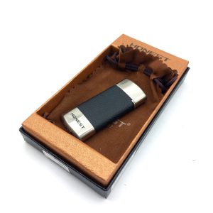 فندک گازی هانست چرم نقرای کد L120367