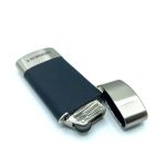 فندک گازی هانست چرم نقرای کد L120367