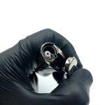 فندک گازی هانست مشکی نقره ای کد L120373